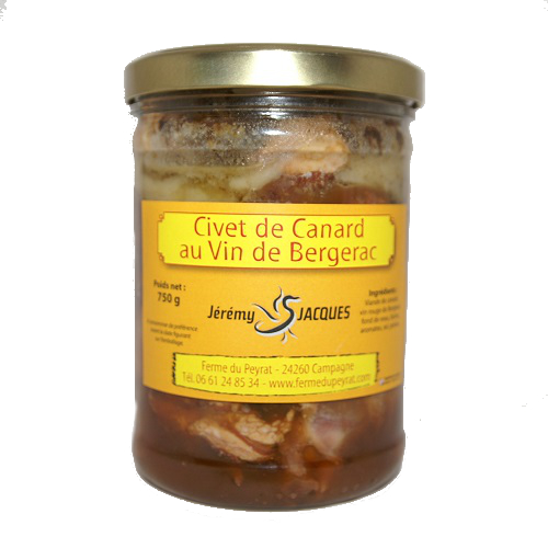 Civet de Canard au vin de Bergerac  - DISPO UNIQUEMENT SUR MARCHE ET FOIRE